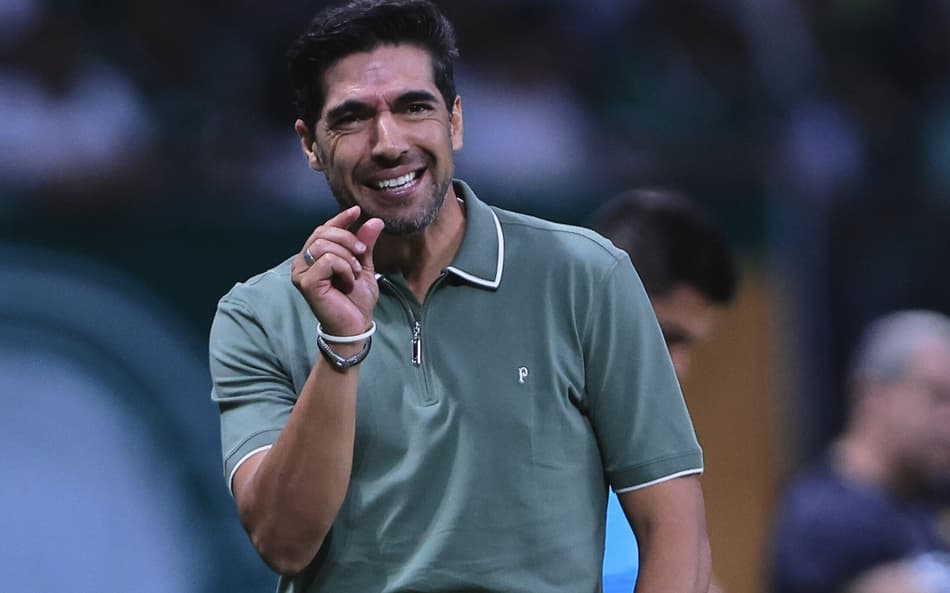 Técnico do Palmeiras, Abel Ferreira, no jogo contra o Criciuma