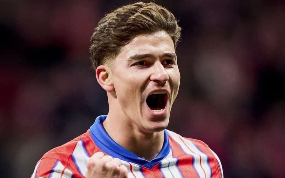 Julián Álvarez celebra gol pelo Atlético de Madrid (Foto: Reprodução/Instagram)