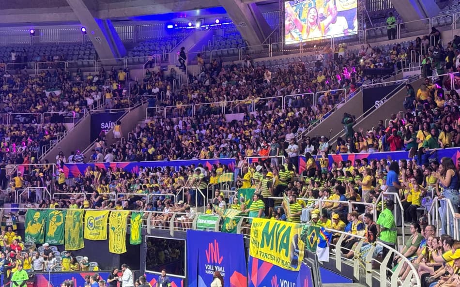 Torcida brasileira no Maracanãzinho (Foto: Kauhan Fiaux / Lance!)