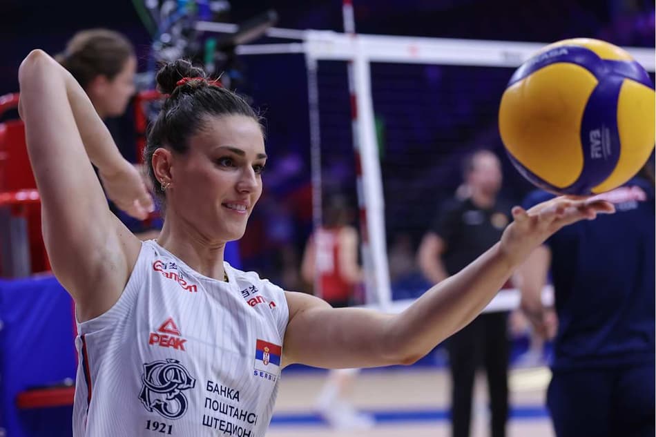 Alemanha e Sérvia na segunda semana da VNL (Foto: Divulgação / VNL)