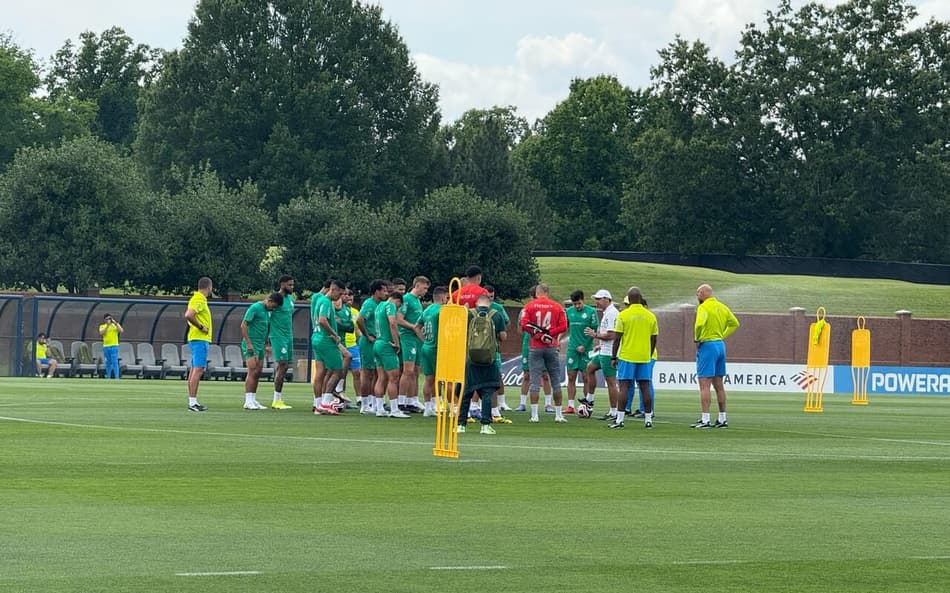 Treino do Palmeiras em Greensboro, nos Estados Unidos