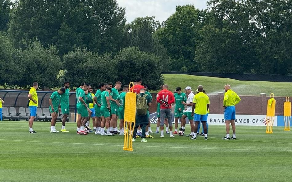 Treino do Palmeiras em Greensboro, nos Estados Unidos
