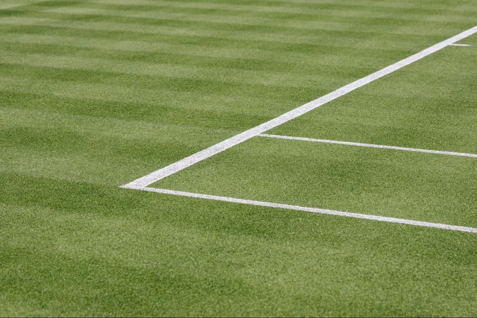 Detalhe de uma das quadras de Wimbledon