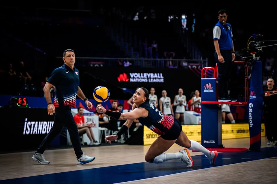 Bélgica e República Dominicana na segunda semana da VNL (Foto: Divulgação / VNL)