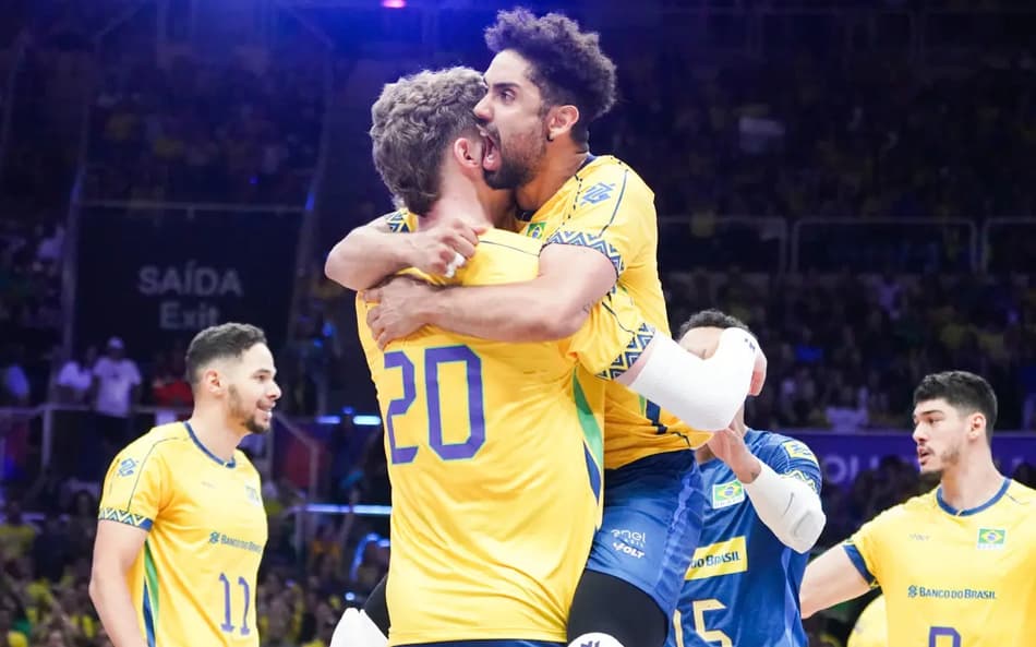 Brasil varre a Eslovênia e finaliza etapa da VNL masculina com saldo positivo