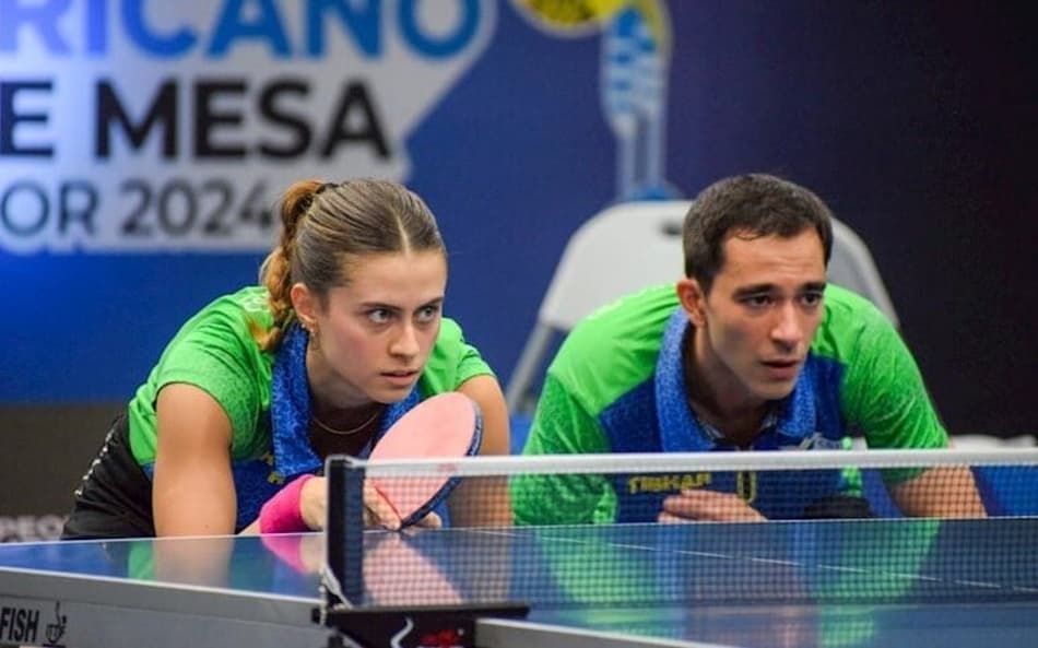 Hugo Calderano e Bruna Takahashi foram vice-campeões pan-americanos em 2024
