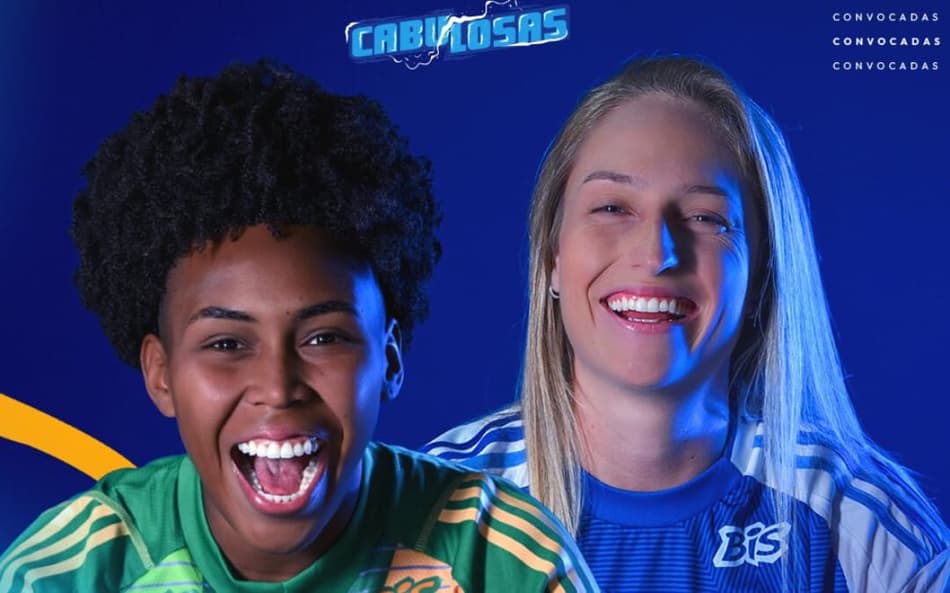 Camila e Isa Haas, do Cruzeiro, foram convocadas para Seleção. (Foto: Cruzeiro/Divulgação)