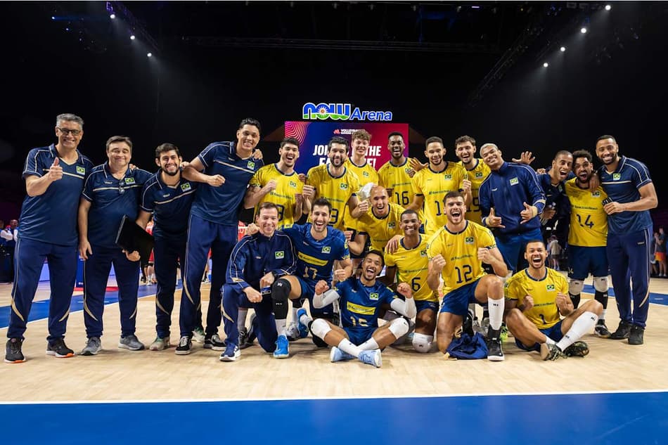 Brasil derrota China pela VNL masculina, na etapa dos EUA
