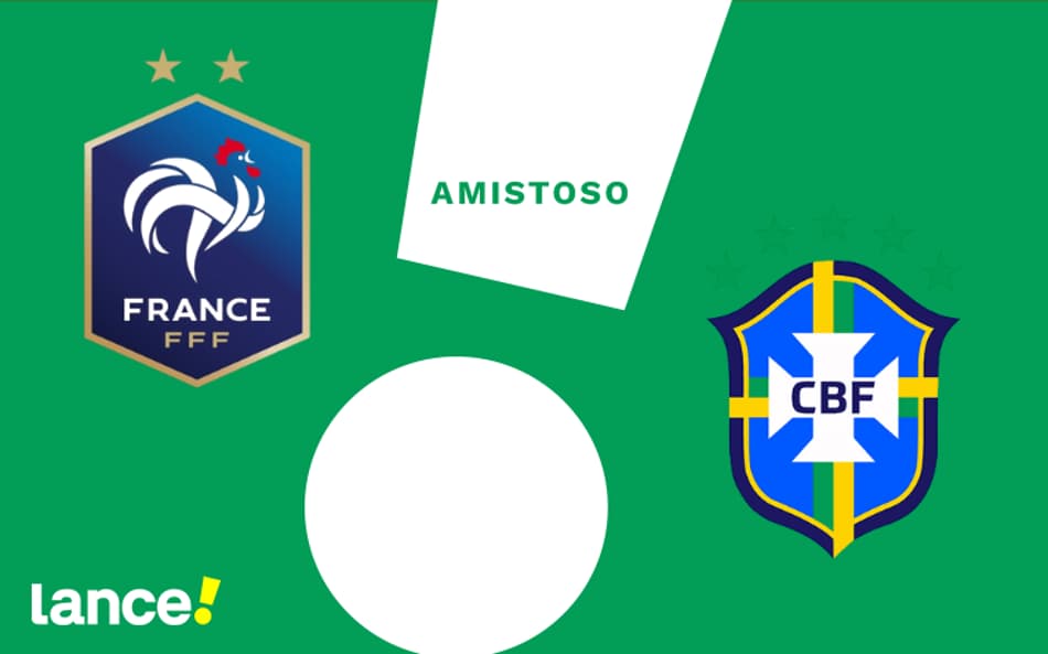 França e Brasil duelam em amistoso.