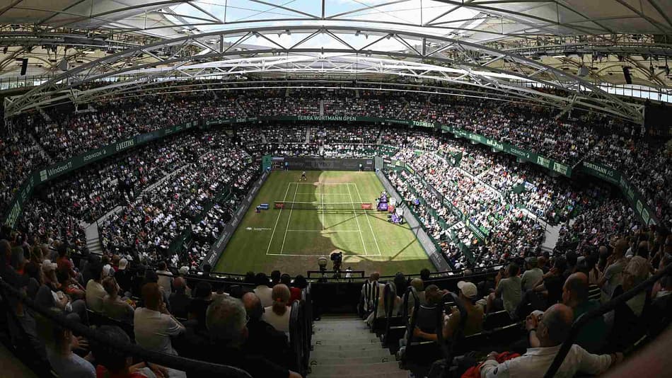 A quadra central do ATP 500 de Halle Carmen Jaspersen/AFP via Getty Images)