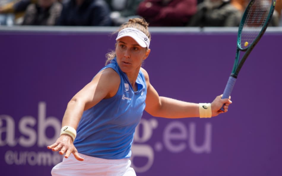 Bia Haddad no WTA de Estrasburgo (Divulgação/Michelle Grasso)