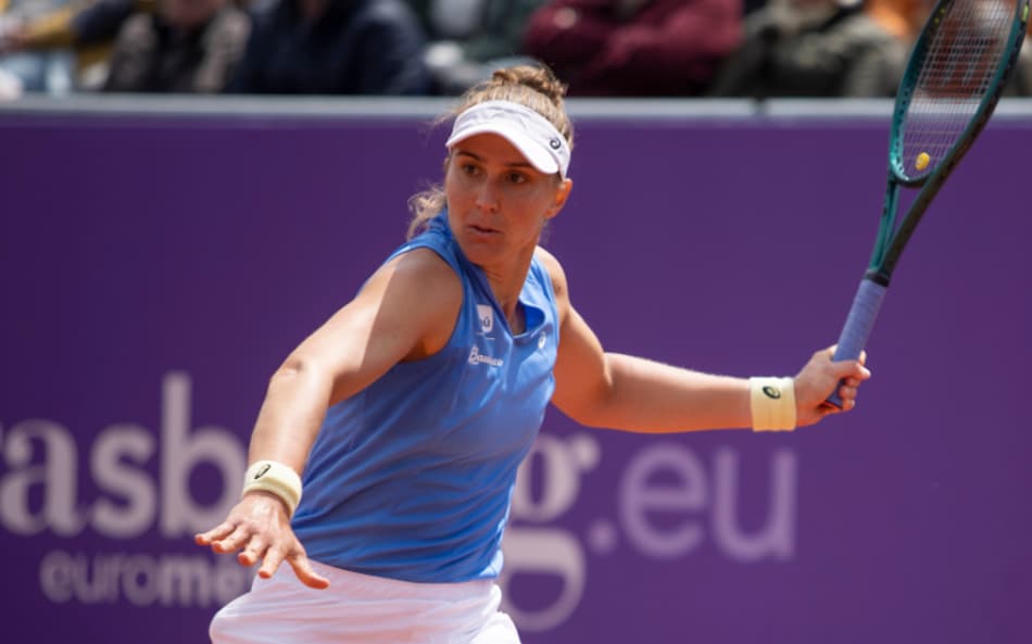 Bia Haddad no WTA de Estrasburgo (Divulgação/Michelle Grasso)