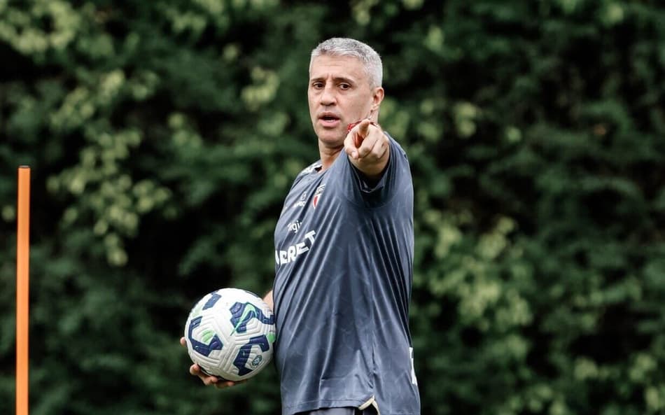 Hernán Crespo técnico São Paulo treino