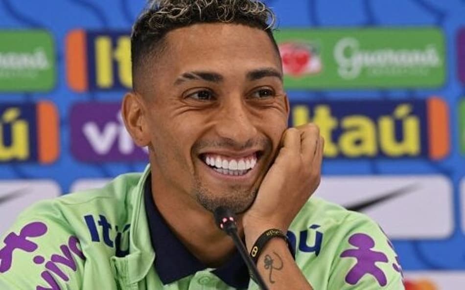 Raphinha - Coletiva da Seleção Brasileira