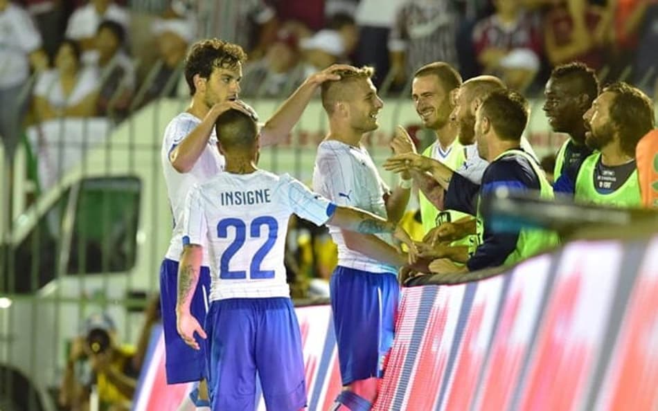Itália derrota o Fluminense em Volta Redonda em jogo de oito gols (Foto: Giuseppe Cacace/AFP)