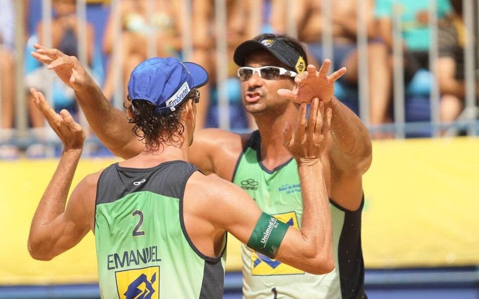 Vôlei de Praia - Ricardo e Emanuel (Foto: Paulo Franck/ CBV)