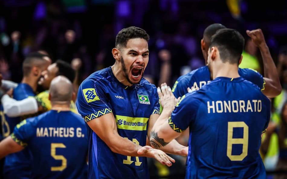 Brasil é o terceiro colocado na classificação geral da VNL