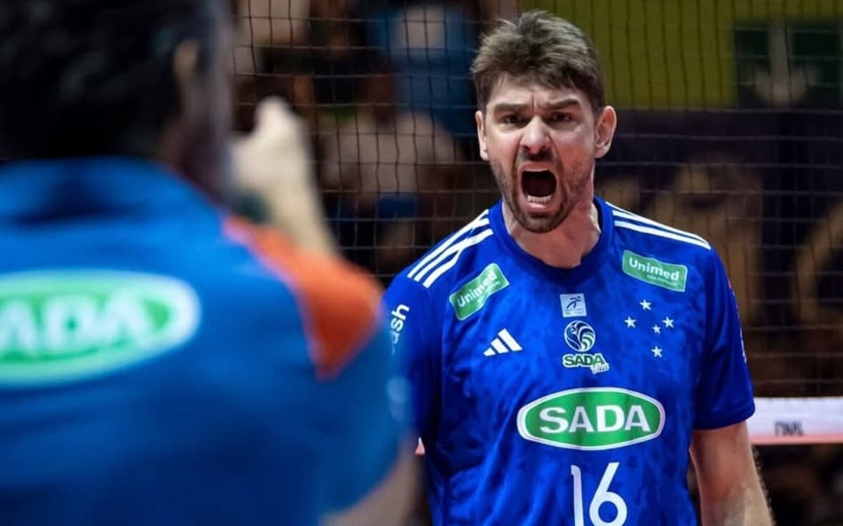 Lucão durante a decisão do Cruzeiro na Superliga (Foto: Divulgação)