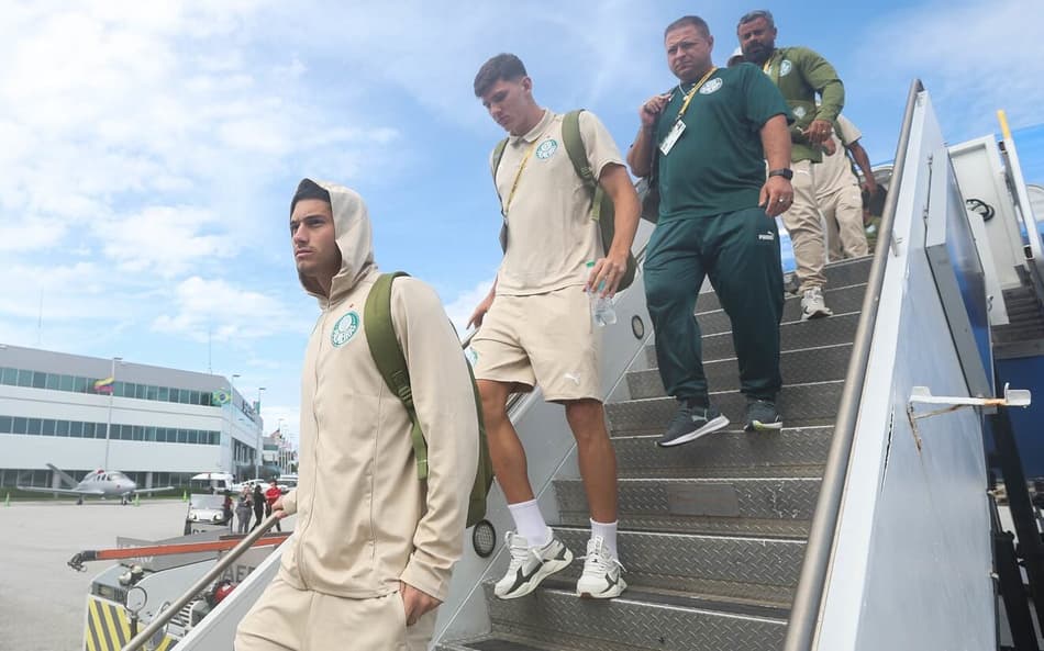 Palmeiras desembarca em Miami. (Foto: Cesar Greco/Palmeiras/by Canon)