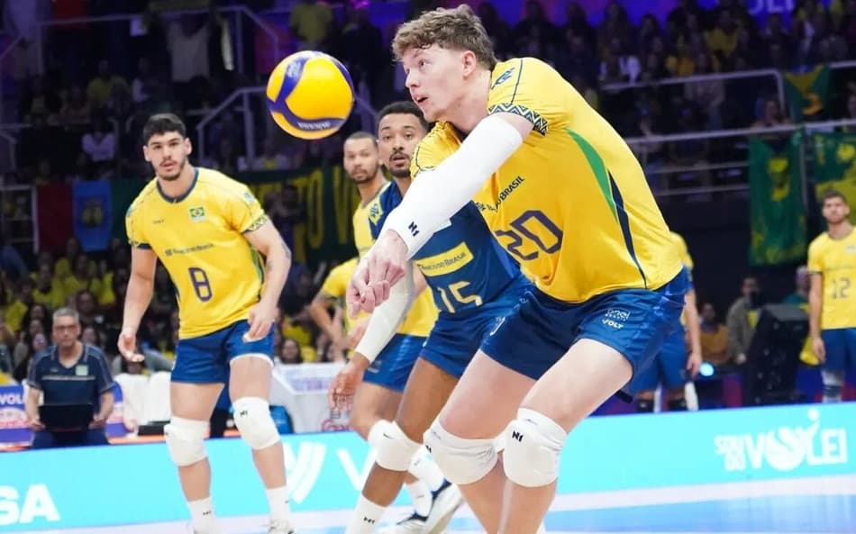 Acompanhe o jogo entre Brasil e Eslovênia pela VNL Masculina