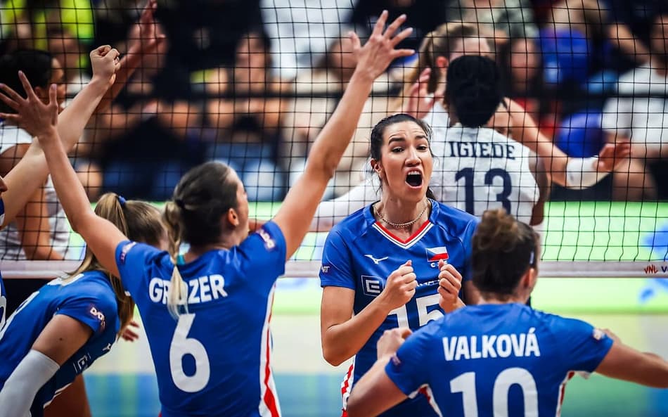 Estados Unidos e Tchéquia se enfrentaram pela VNL (Foto: VNL)
