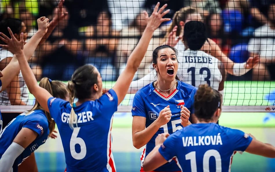 Estados Unidos e Tchéquia se enfrentaram pela VNL (Foto: VNL)