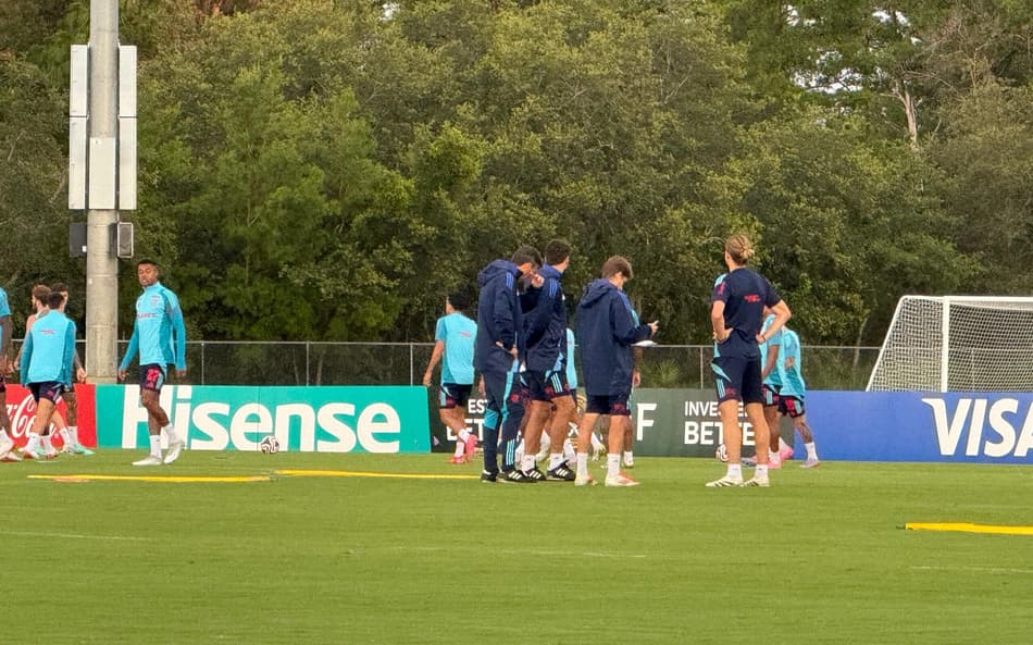 treino Flamengo Bayern Mundial
