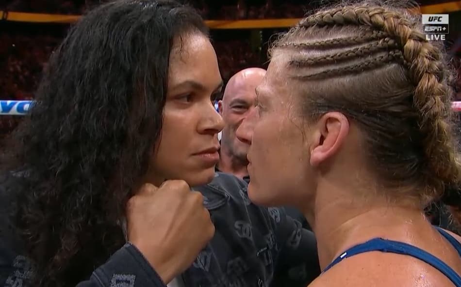 Encarada de Amanda Nunes e Kayla Harrison
