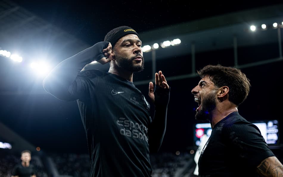 Memphis e Yuri Alberto, destaque do Corinthians (Foto: Rodrigo Coca/ Agência Corinthians)