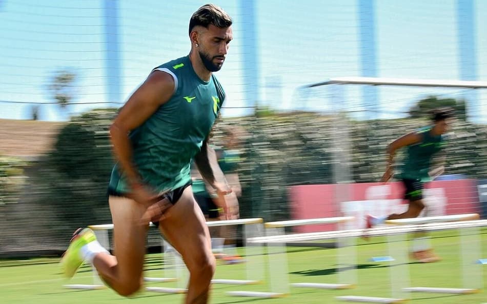 Taty Castellanos em treino da Lazio