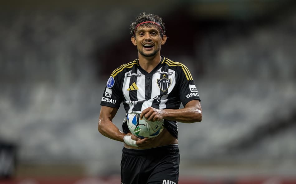 Scarpa comemora gol pelo Atlético-MG (Foto: Pedro Souza / Atlético)