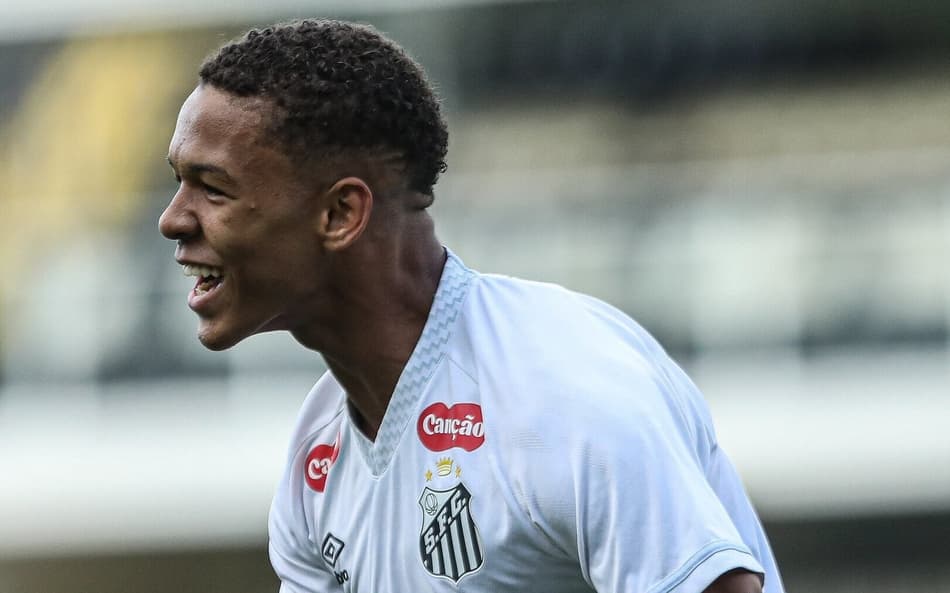 David Nogueira é uma das maiores promessas do Santos (Fotos: Reinaldo Campos/ Santos FC)