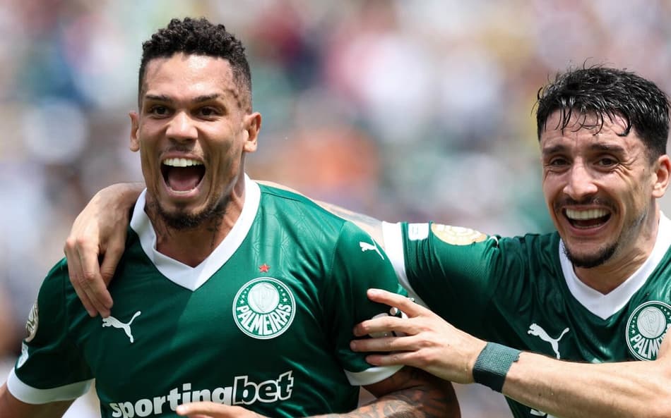 Paulinho foi o grande herói do Palmeiras (Foto: Cesar Greco/Palmeiras)