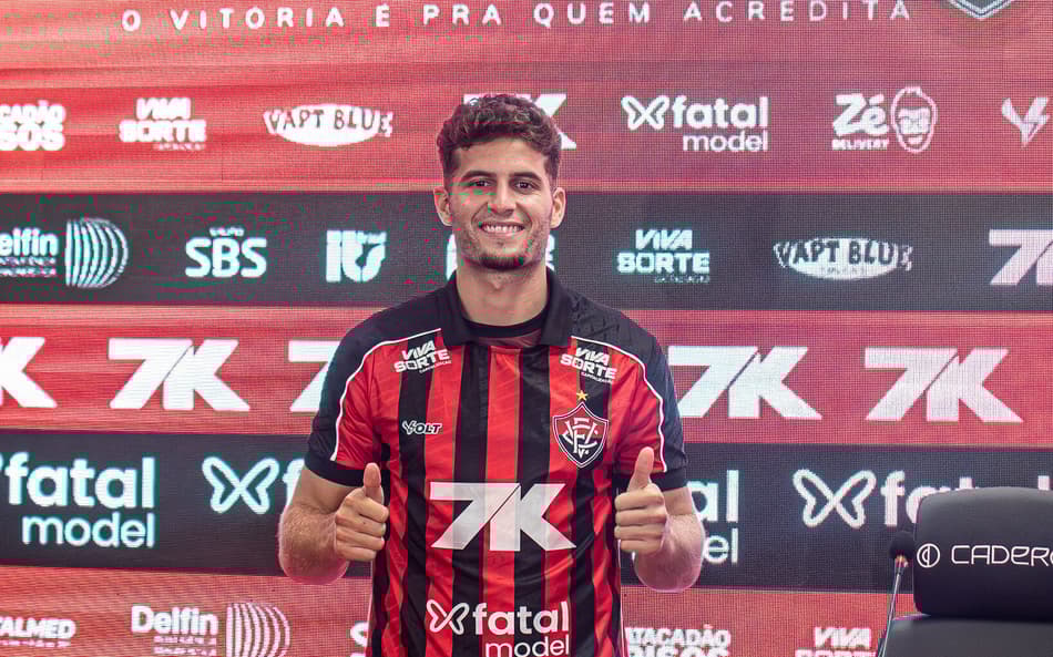 Apresentação de Rúben Rodrigues (Foto: Victor Ferreira / EC Vitória)