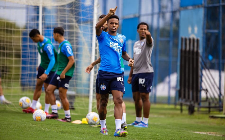 Kayky durante treino do Bahia (Foto: Letícia Martins/EC Bahia)