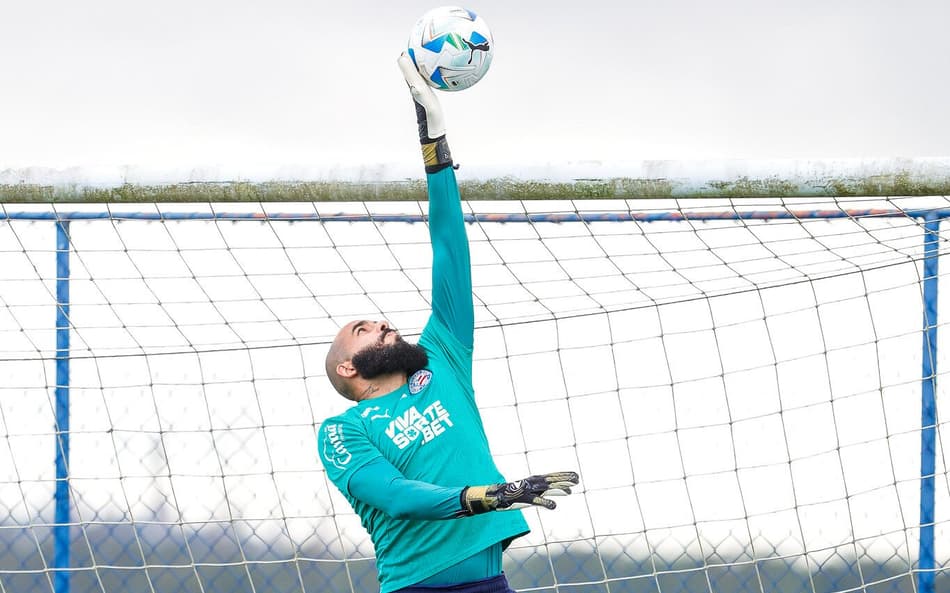 Danilo Fernandes em treino do Bahia (Foto: Rafael Rodrigues / EC Bahia)