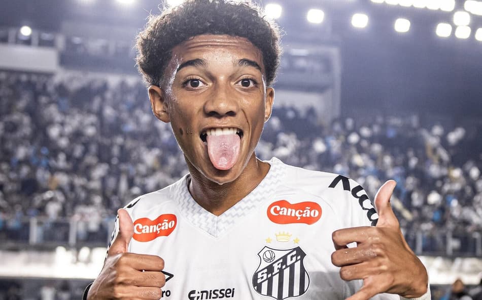Robinho Jr vem se destacando no Santos (Foto: Raul Baretta/ Santos FC)