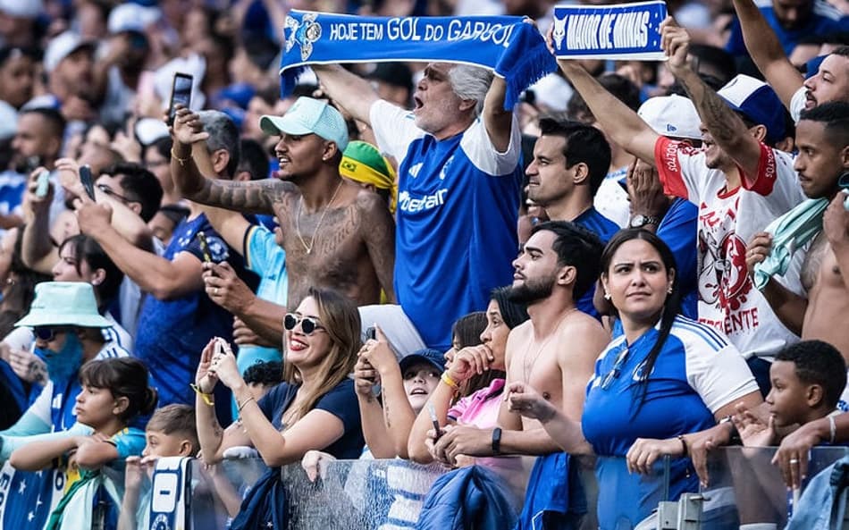 Torcida do Cruzeiro no Mineirão (Foto: Gustavo Aleixo/Cruzeiro)