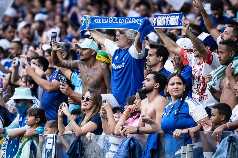 Torcida do Cruzeiro no Mineirão (Foto: Gustavo Aleixo/Cruzeiro)