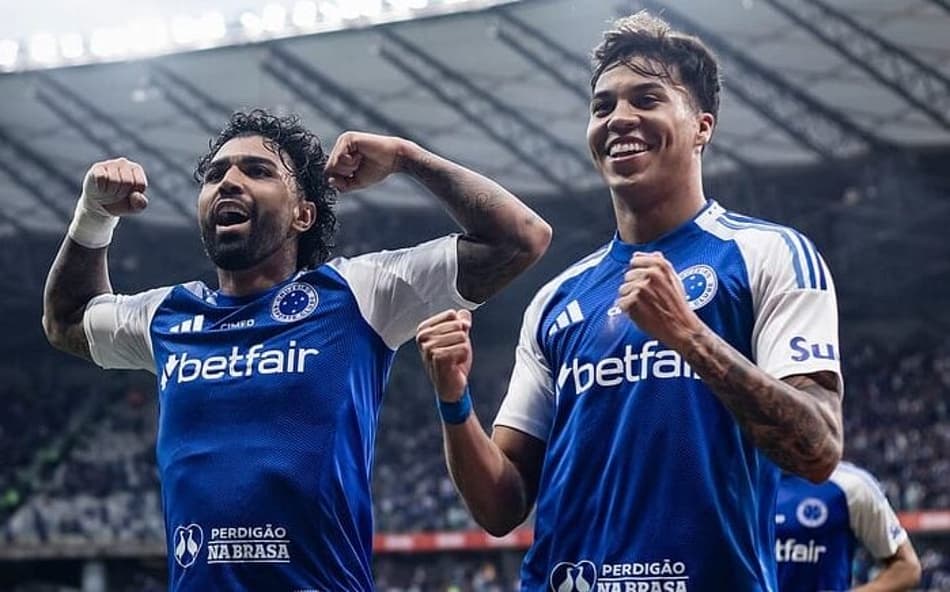 Gabigol e Kaio Jorge do Cruzeiro (Foto: Gustavo Aleixo/Cruzeiro)