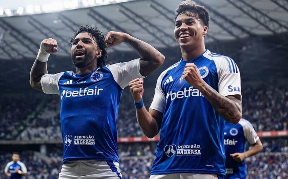 Gabigol e Kaio Jorge do Cruzeiro (Foto: Gustavo Aleixo/Cruzeiro)