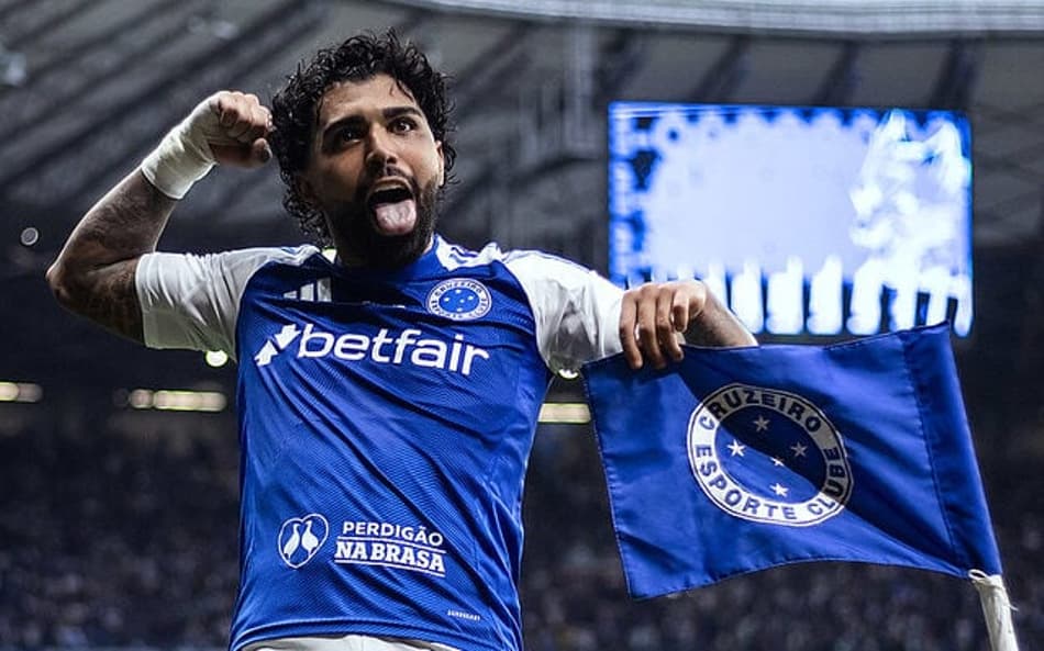 Gabigol comemora gol do Cruzeiro contra Juventude (Foto: Gustavo Aleixo/Cruzeiro)