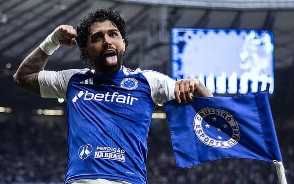 Gabigol comemora gol do Cruzeiro contra Juventude (Foto: Gustavo Aleixo/Cruzeiro)