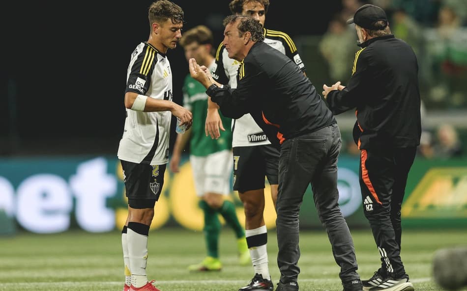 Cuca em Palmeiras x Atlético-MG (Foto: Pedro Souza / Atlético)