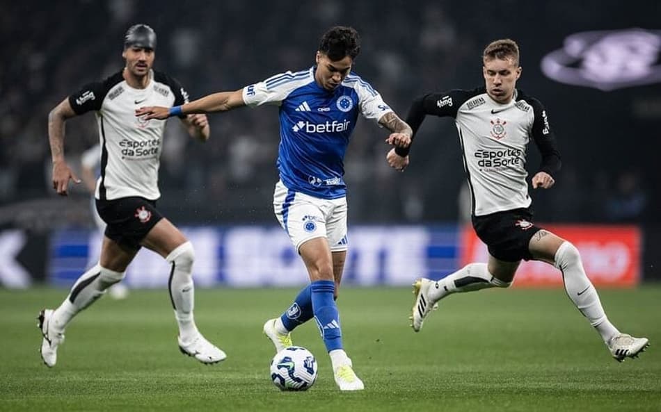 Atacante Kaio Jorge, do Cruzeiro, em jogo contra o Corinthians (Foto: Marco Galvão/Cruzeiro)