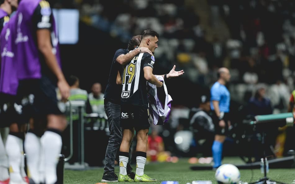 Cuca em jogo do Atlético-MG (Foto: Pedro Souza / Atlético)
