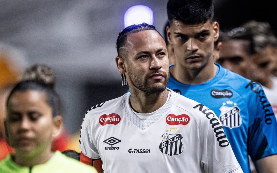 Santos de Neymar ficou no empate com o Sport (Foto: Raul Baretta/ Santos FC)