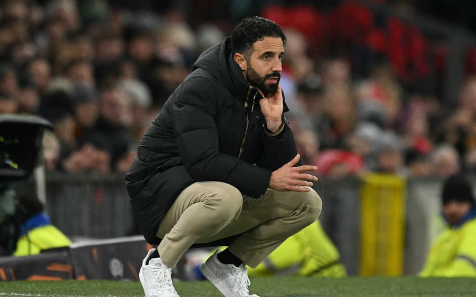 Rúben Amorim, treinador do Manchester United (Foto: Oli Scarff/AFP)