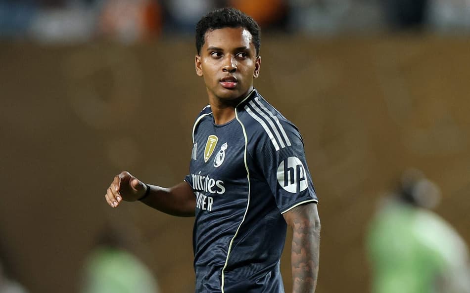 Rodrygo em ação pelo Real Madrid no Mundial (Foto: Francois Nel / GETTY IMAGES NORTH AMERICA / Getty Images via AFP)