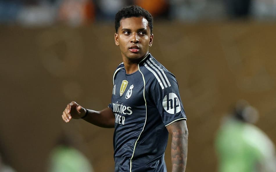 Rodrygo em ação pelo Real Madrid no Mundial (Foto: Francois Nel / GETTY IMAGES NORTH AMERICA / Getty Images via AFP)